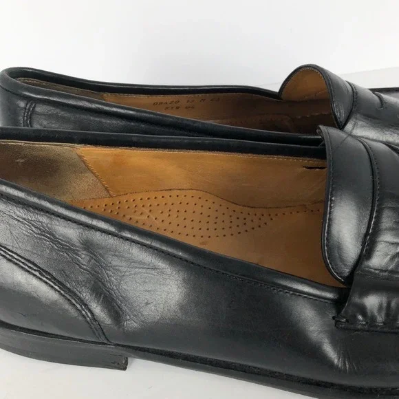COLE HAAN City Leather Penny Loafers Men's 13 M Black Dress Shoes Slip On 08420